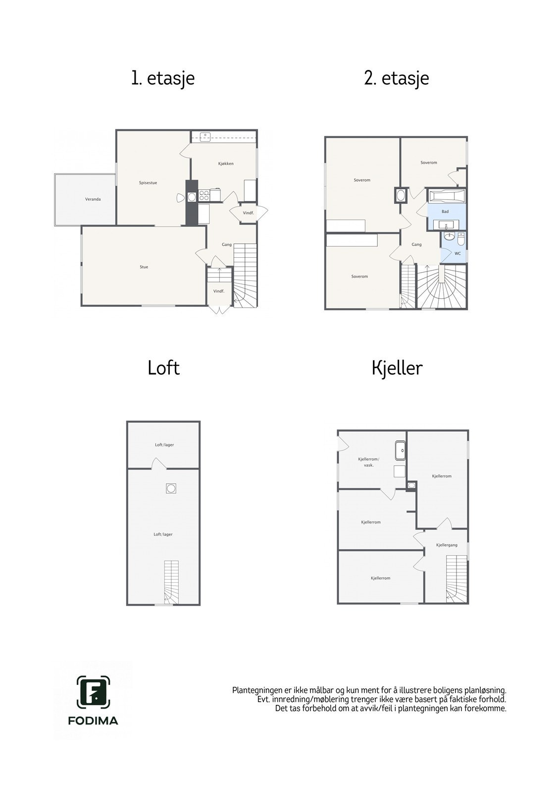 Plantegning oversikt Galleribilde