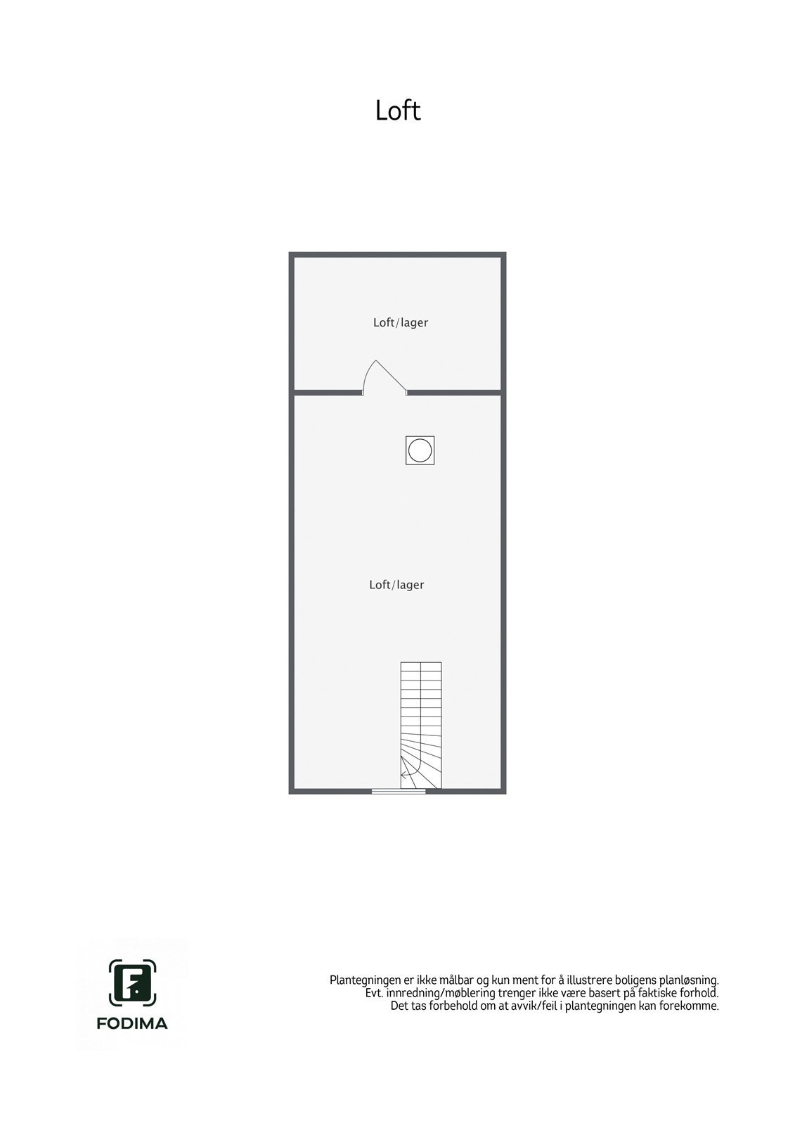 Plantegning loft Galleribilde