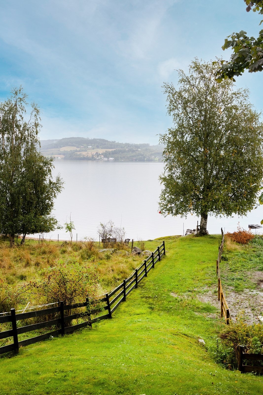 Dette er den omtalte gangveien ned til fjorden. Galleribilde
