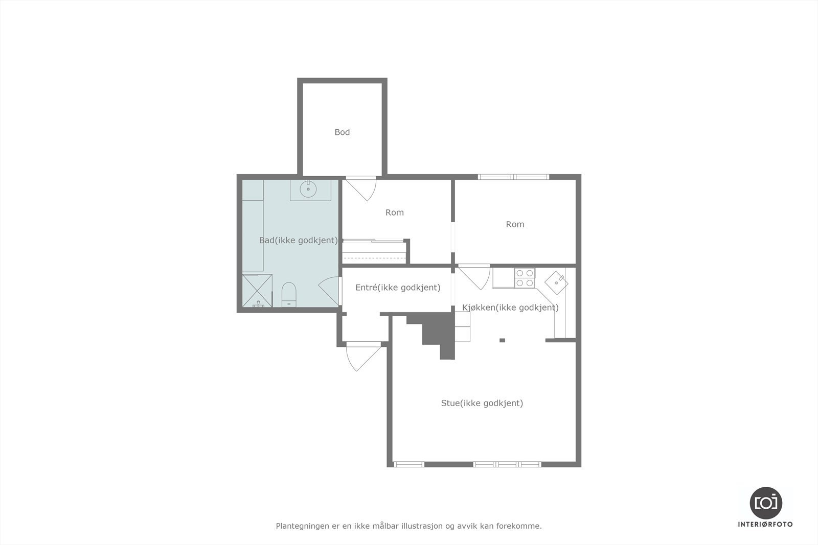 Plantegning Galleribilde