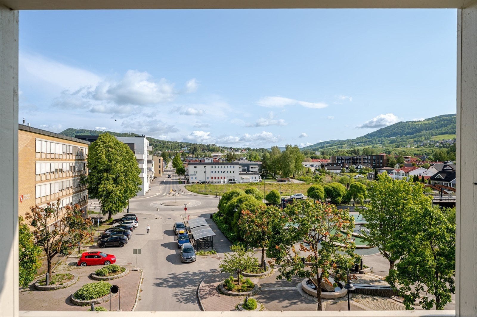 Fin utsikt fra balkongen Galleribilde