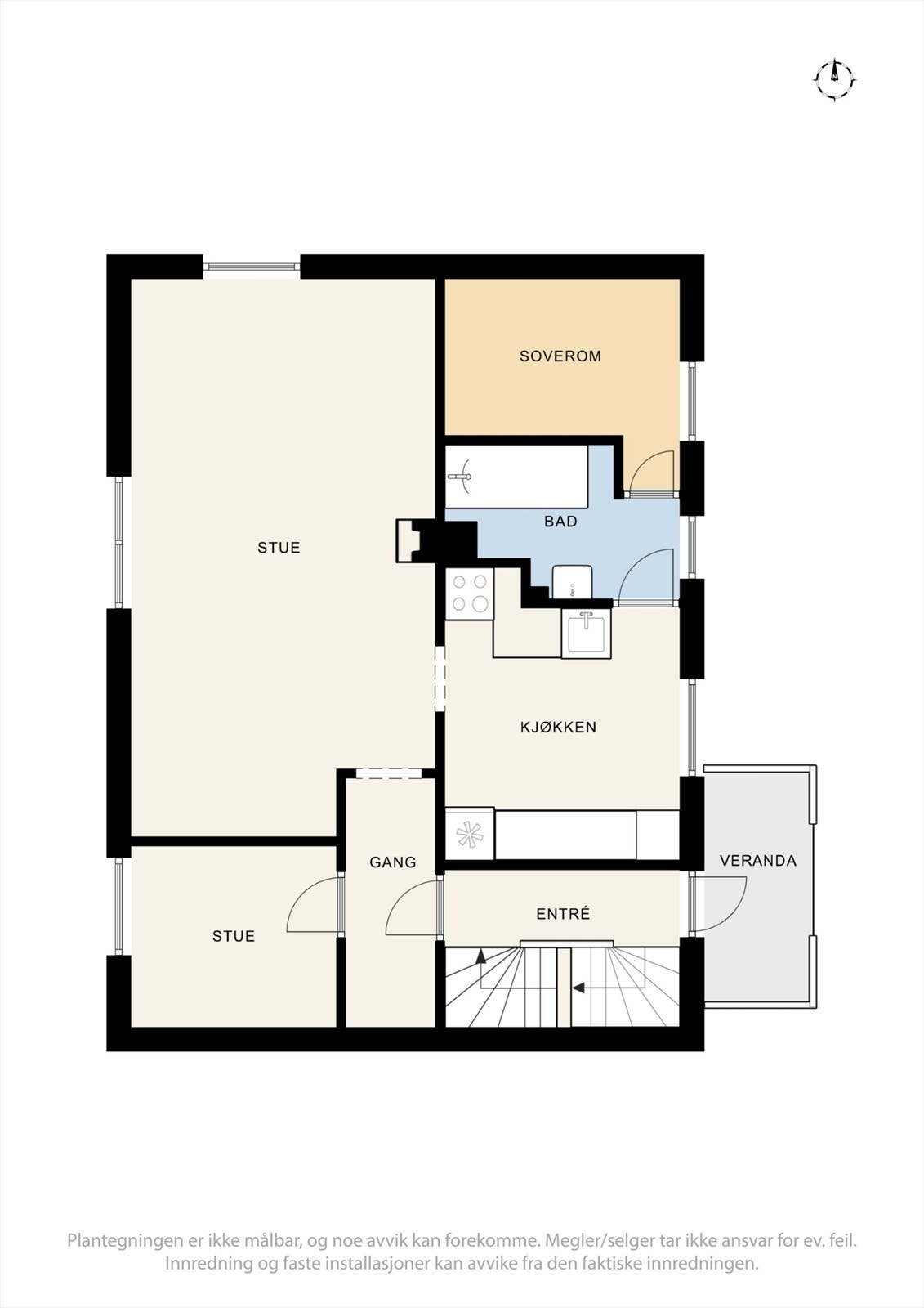 Plantegninger 1. etasje. Galleribilde