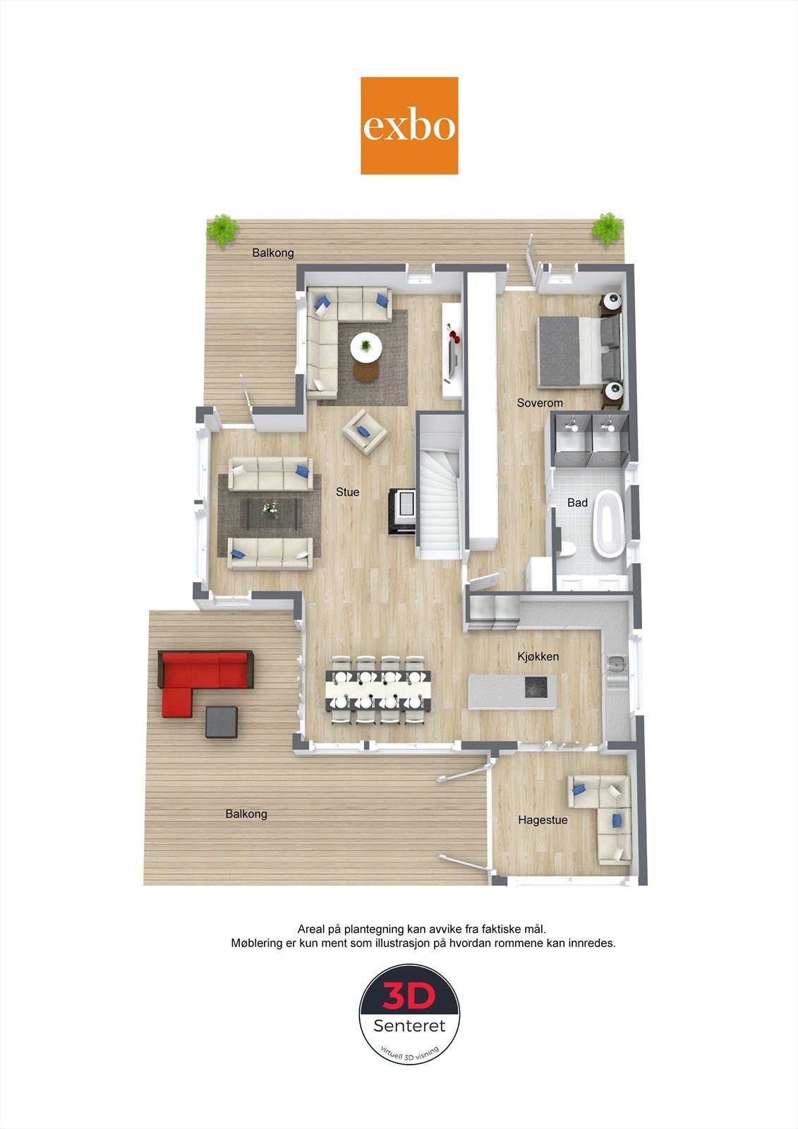 Plantegning hovedetasje Galleribilde