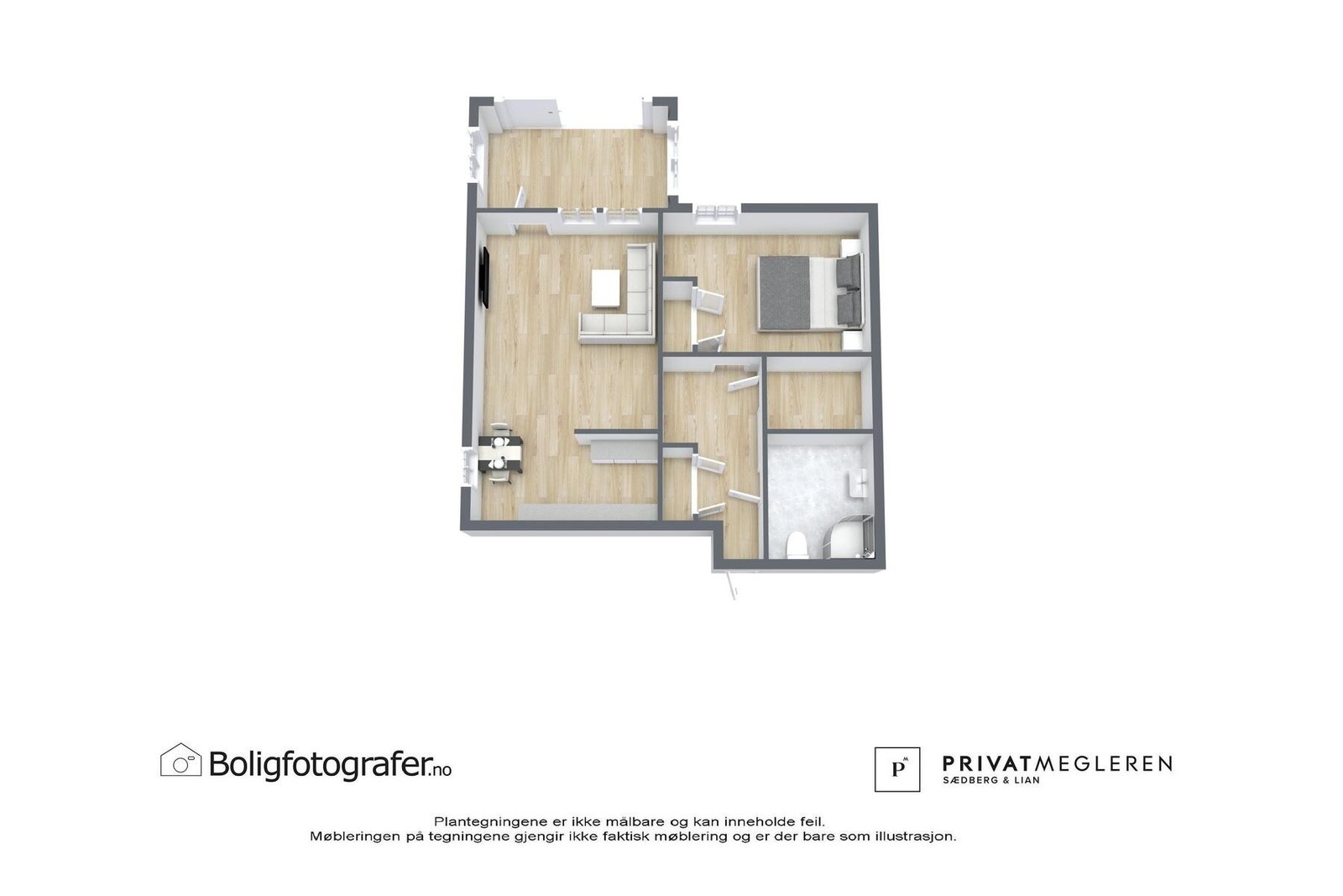 3D planskissse / 7ende etasje Galleribilde