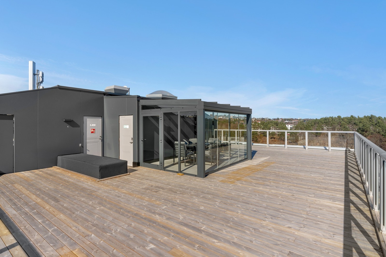 Felles takterrassse for beboerne Galleribilde
