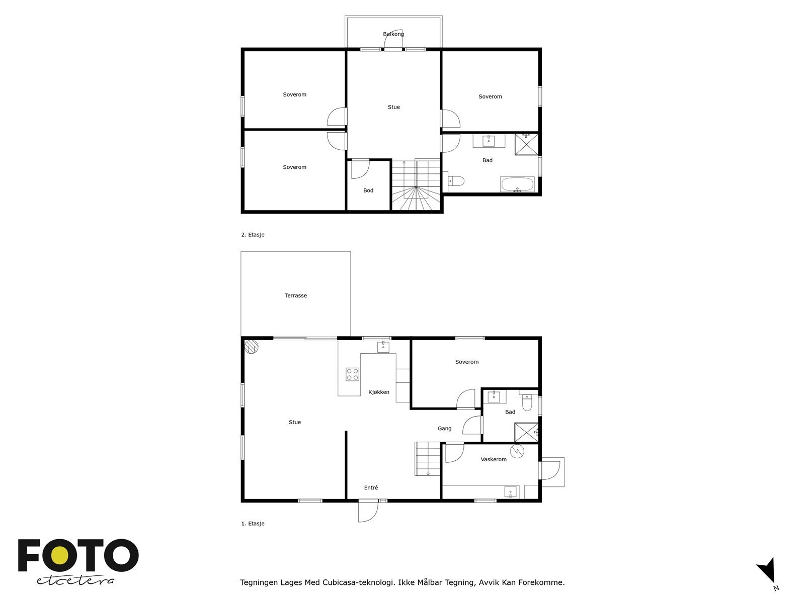 Plantegning alle etasjer. Galleribilde