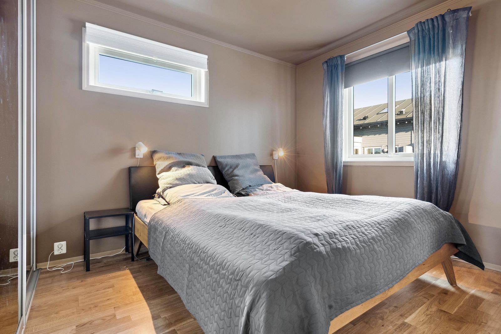 Hovedsoverom med i behagelige farger Galleribilde