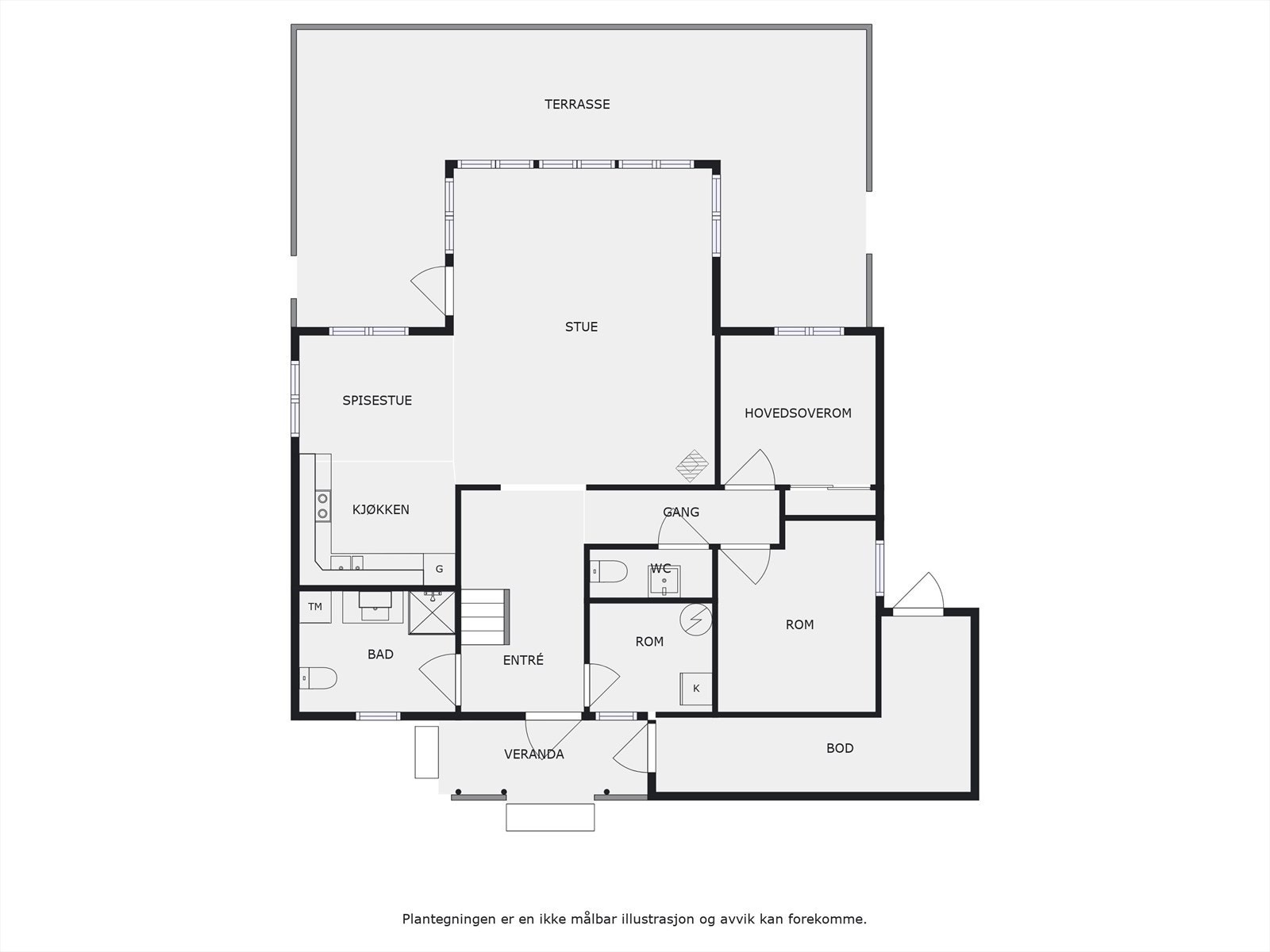 Plantegning 1. etasje. Galleribilde