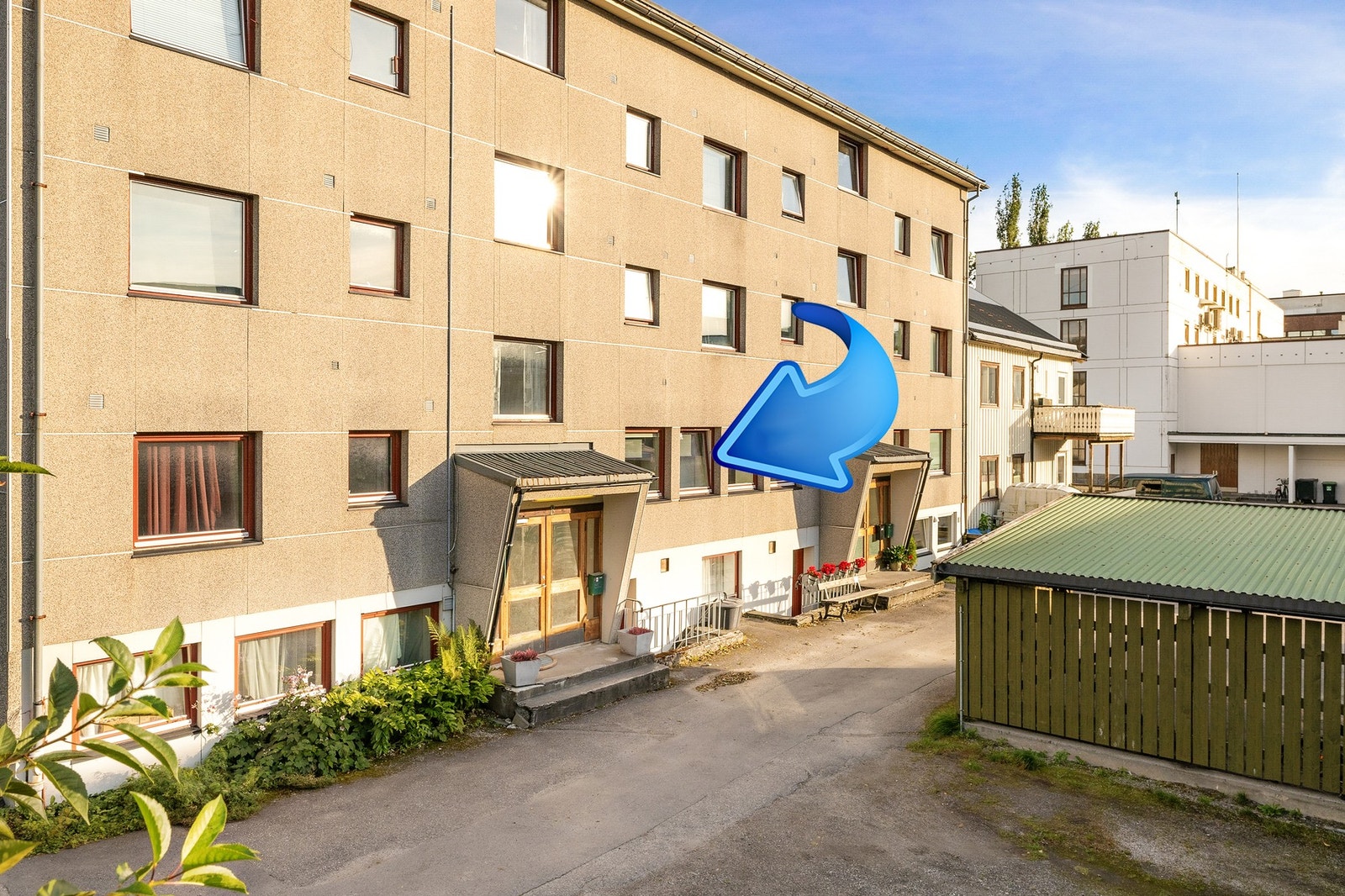 Leiligheten ligger praktisk til i 1.etasje Galleribilde