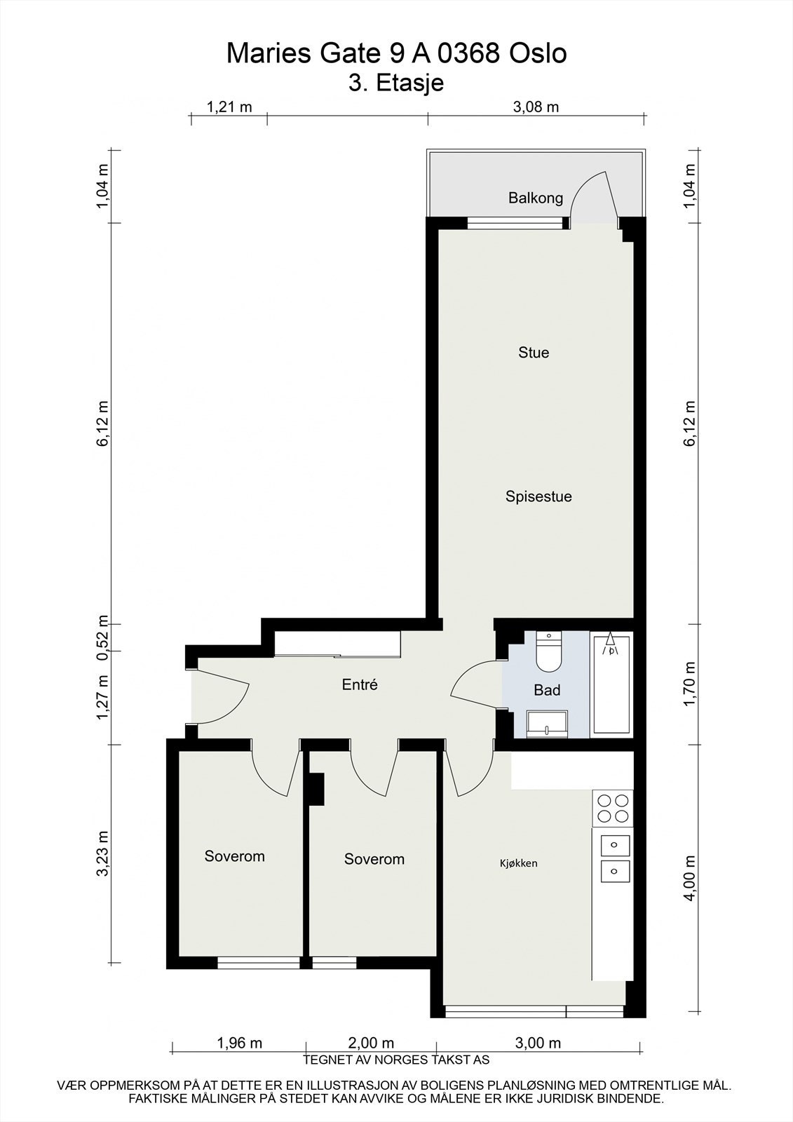 Alternativ plantegning - Maries gate 9A.jpg Galleribilde