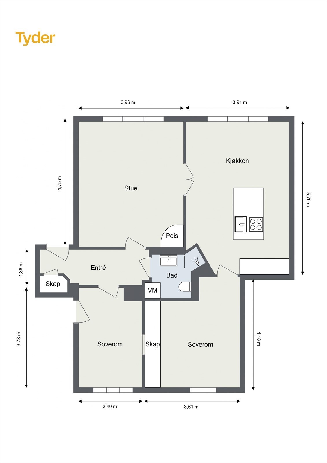 Plantegning. Galleribilde