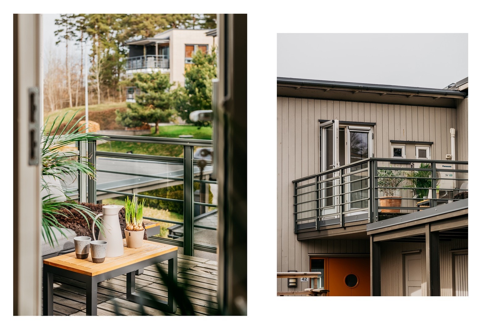 Ønsker du ikke sitte nede, ja da tar du kaffen oppe, her er det mange uteplasser som kan brukes Galleribilde