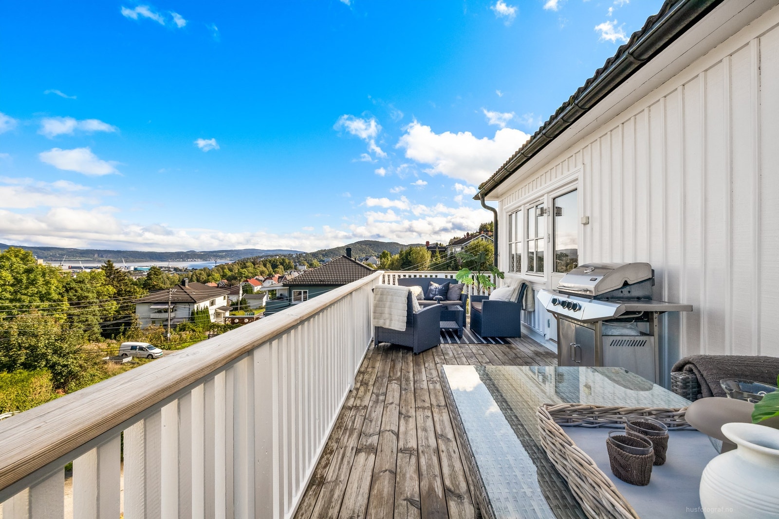 Balkong med adkomst fra stue Galleribilde