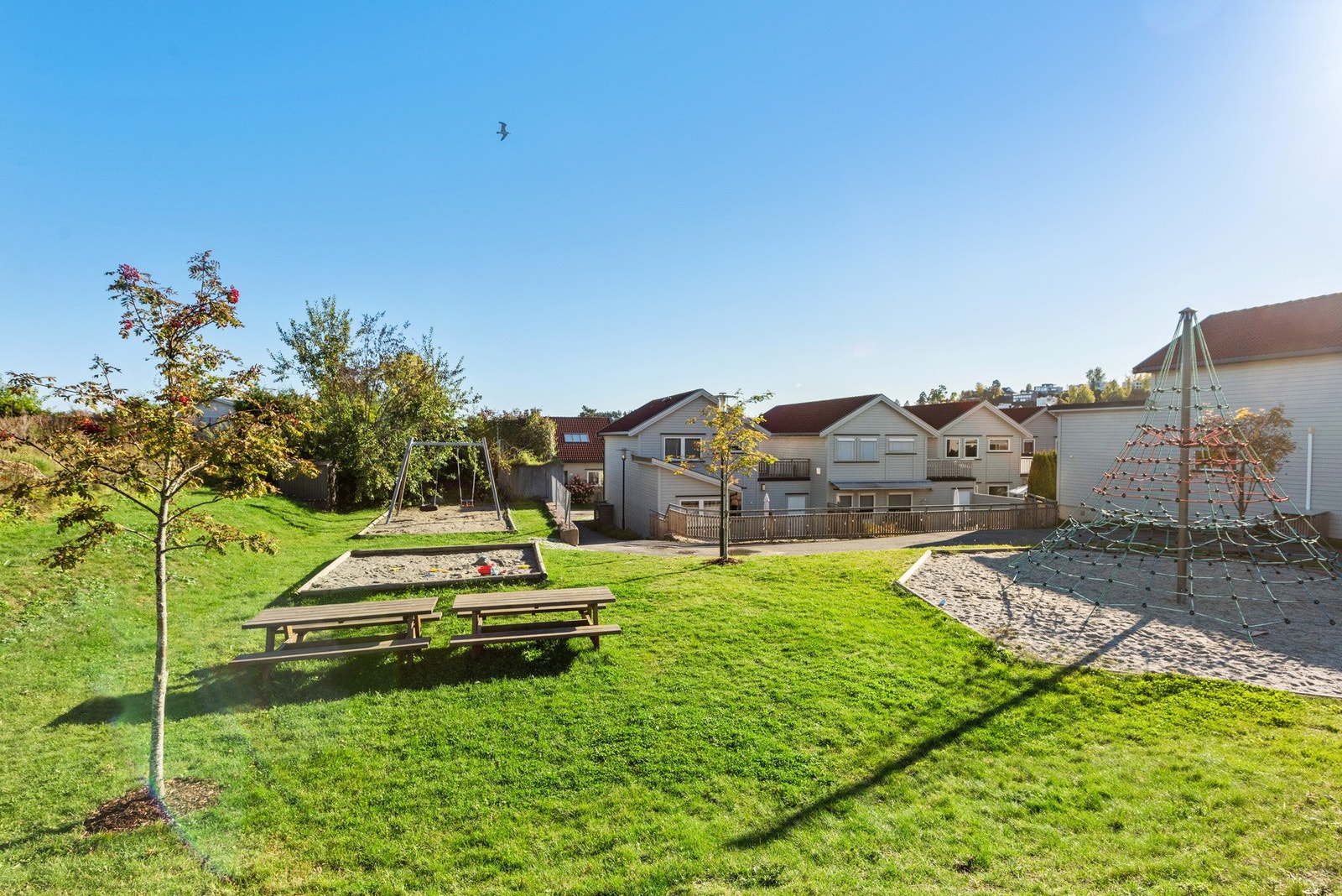 Fra fellesområdet på Skjæret. Her finner du også fotballbane og basketbane. Galleribilde