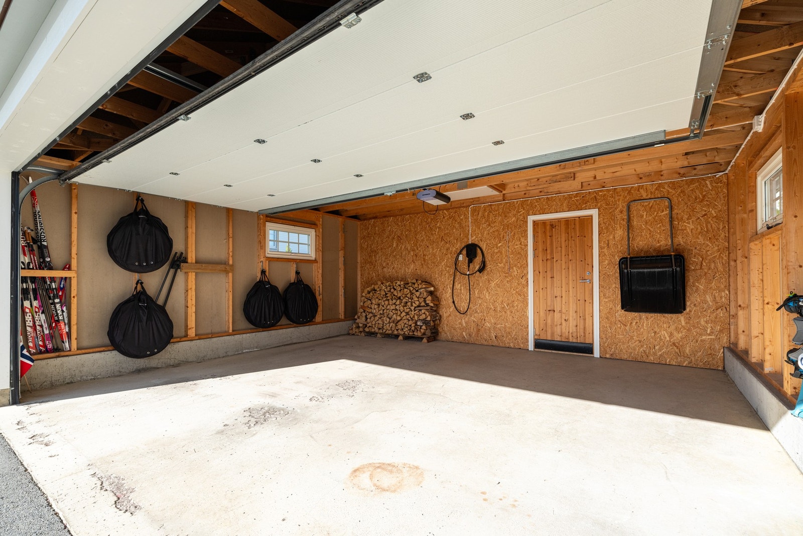 Her er det montert lader. Galleribilde