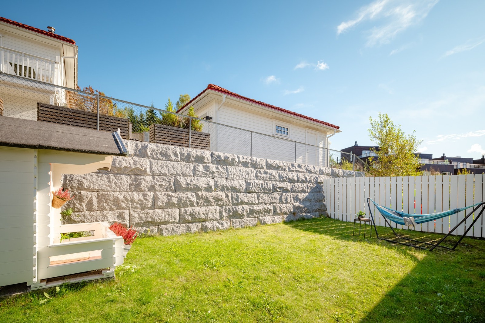 Hagen er pent opparbeidet og har en skjermet plassering med lite innsyn. Galleribilde