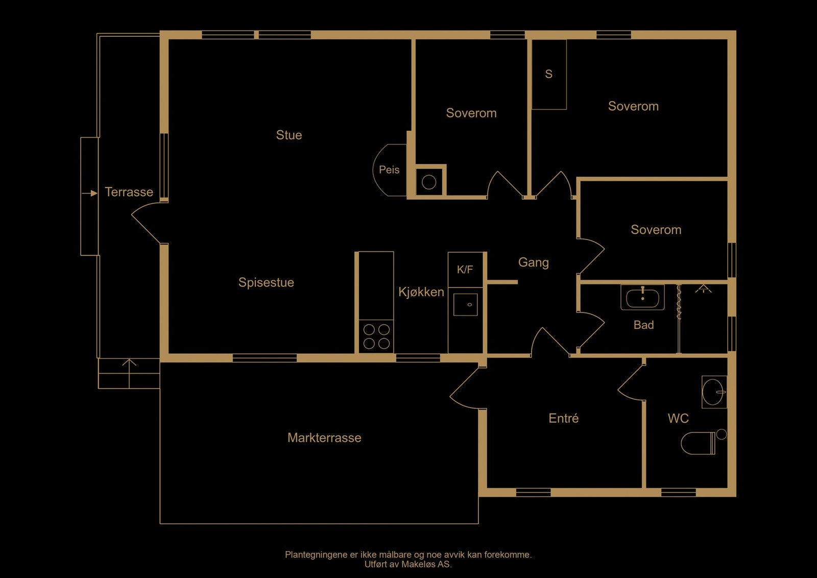 Plantegning - illustrasjon, avvik kan forekomme Galleribilde