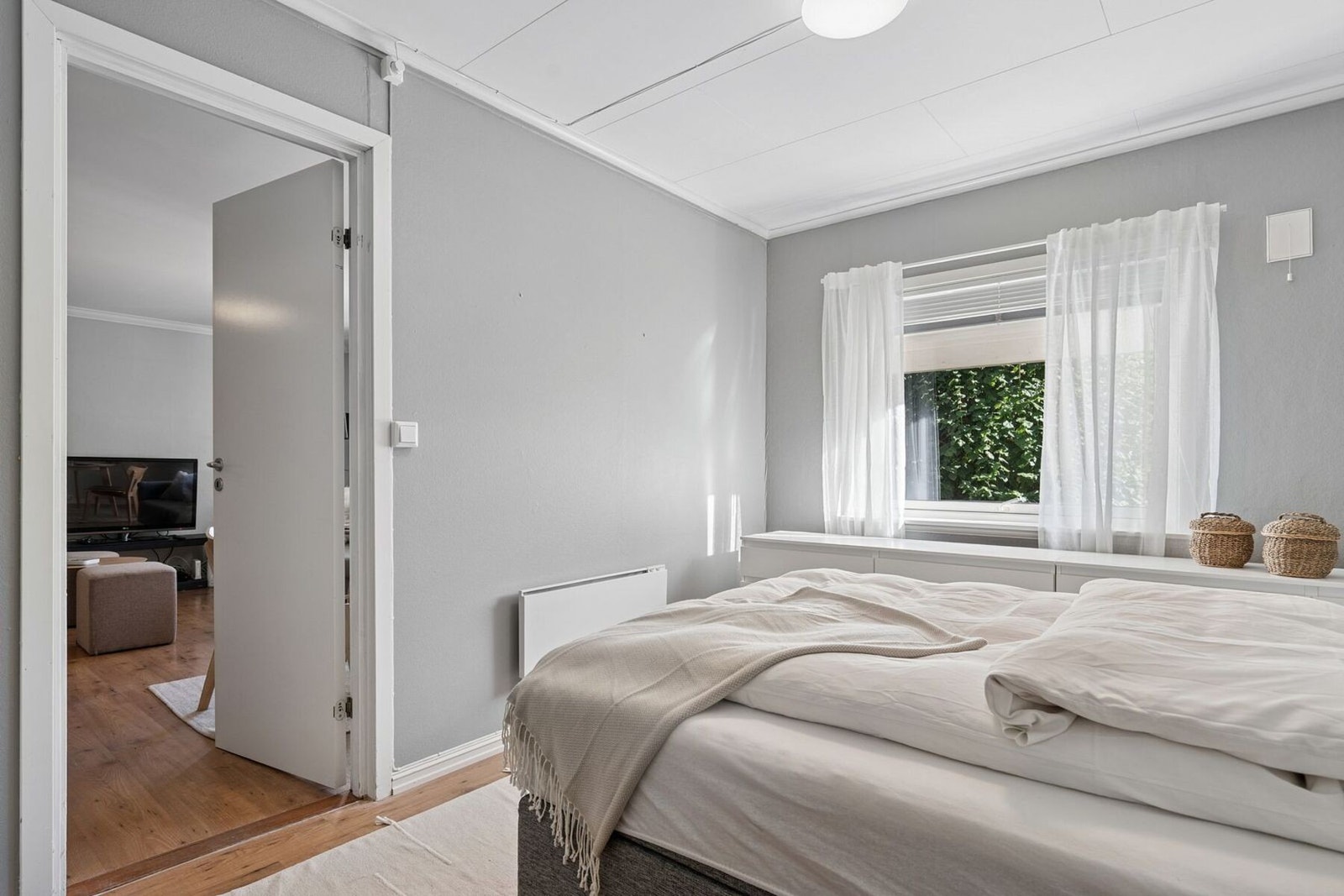 Soverommet har inngang fra leilighetens stue. Galleribilde