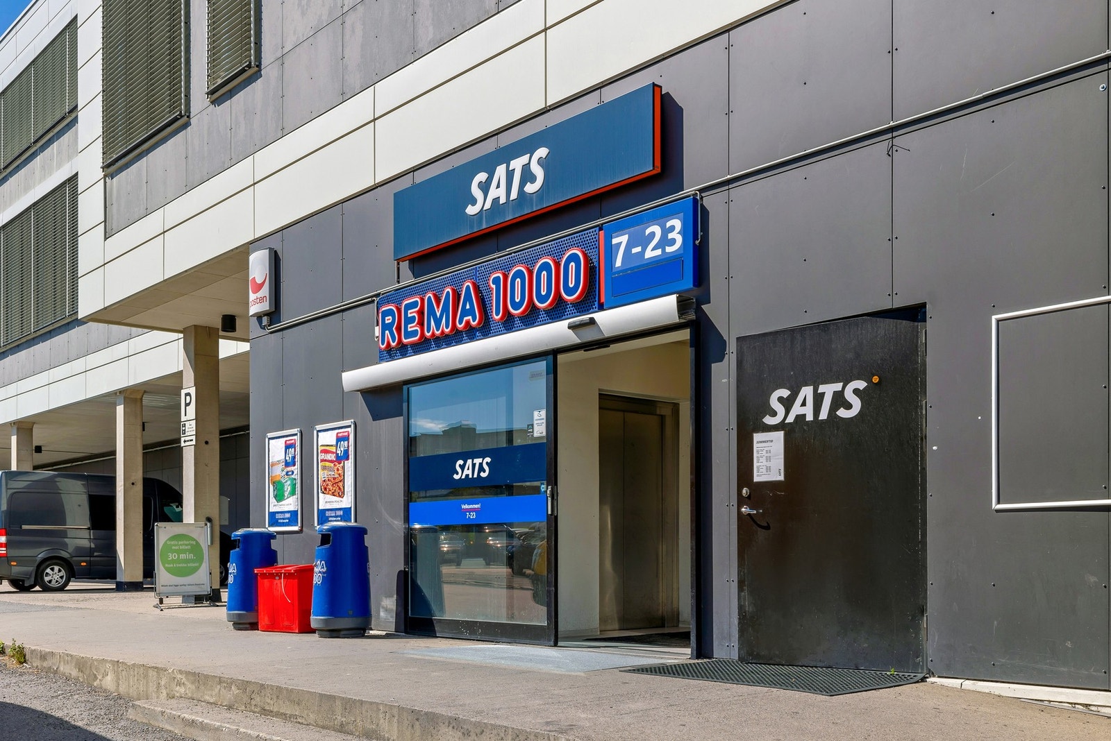 Gangavstand til Rema 1000 og Sats. Galleribilde