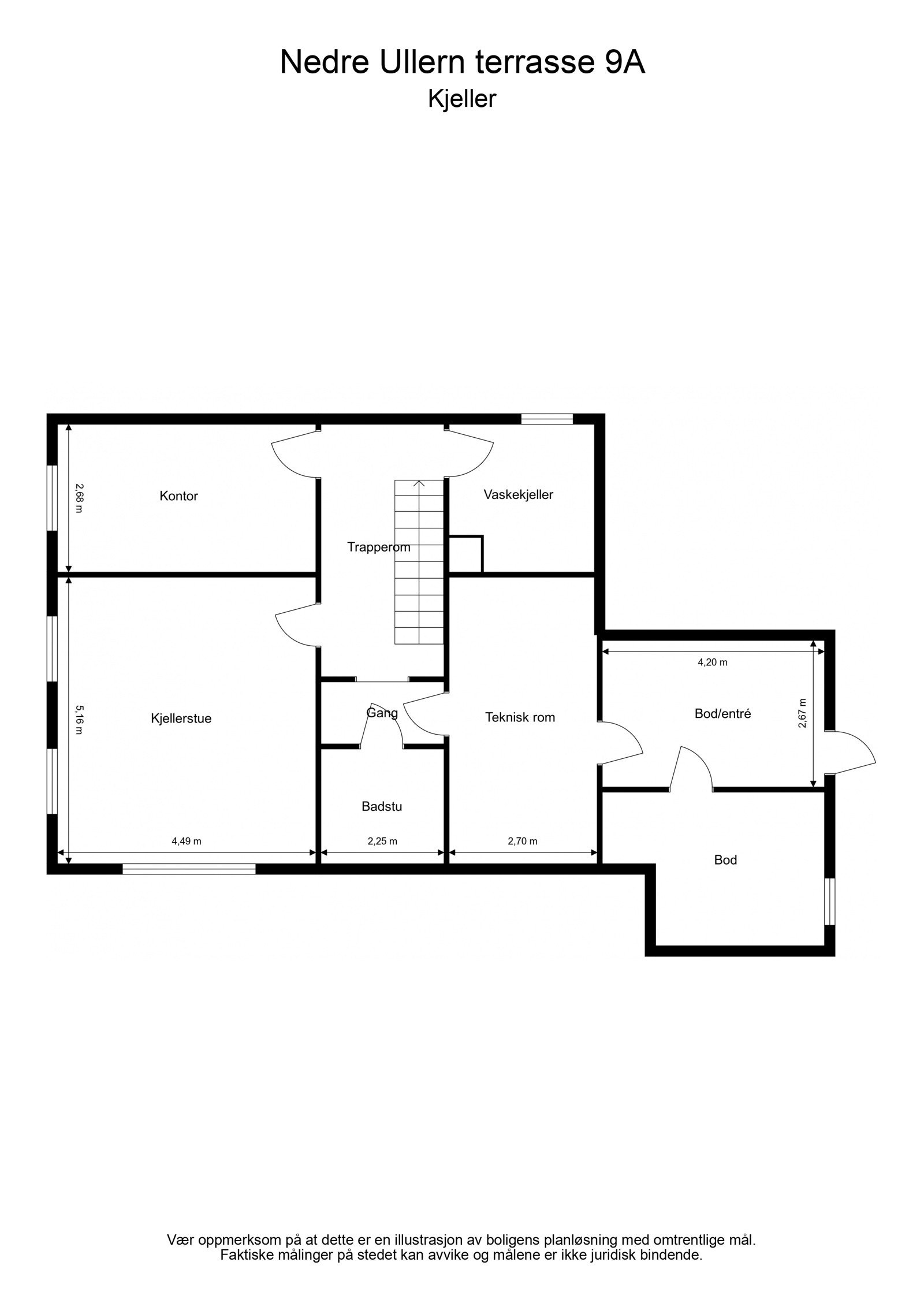 Plantegning Kjeller Galleribilde