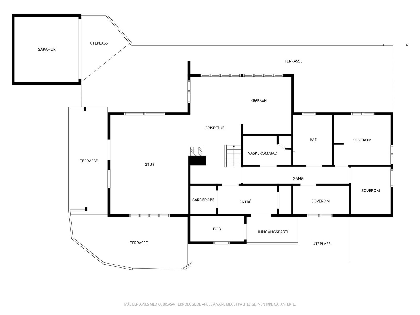 Plantegning 1.etasje Galleribilde