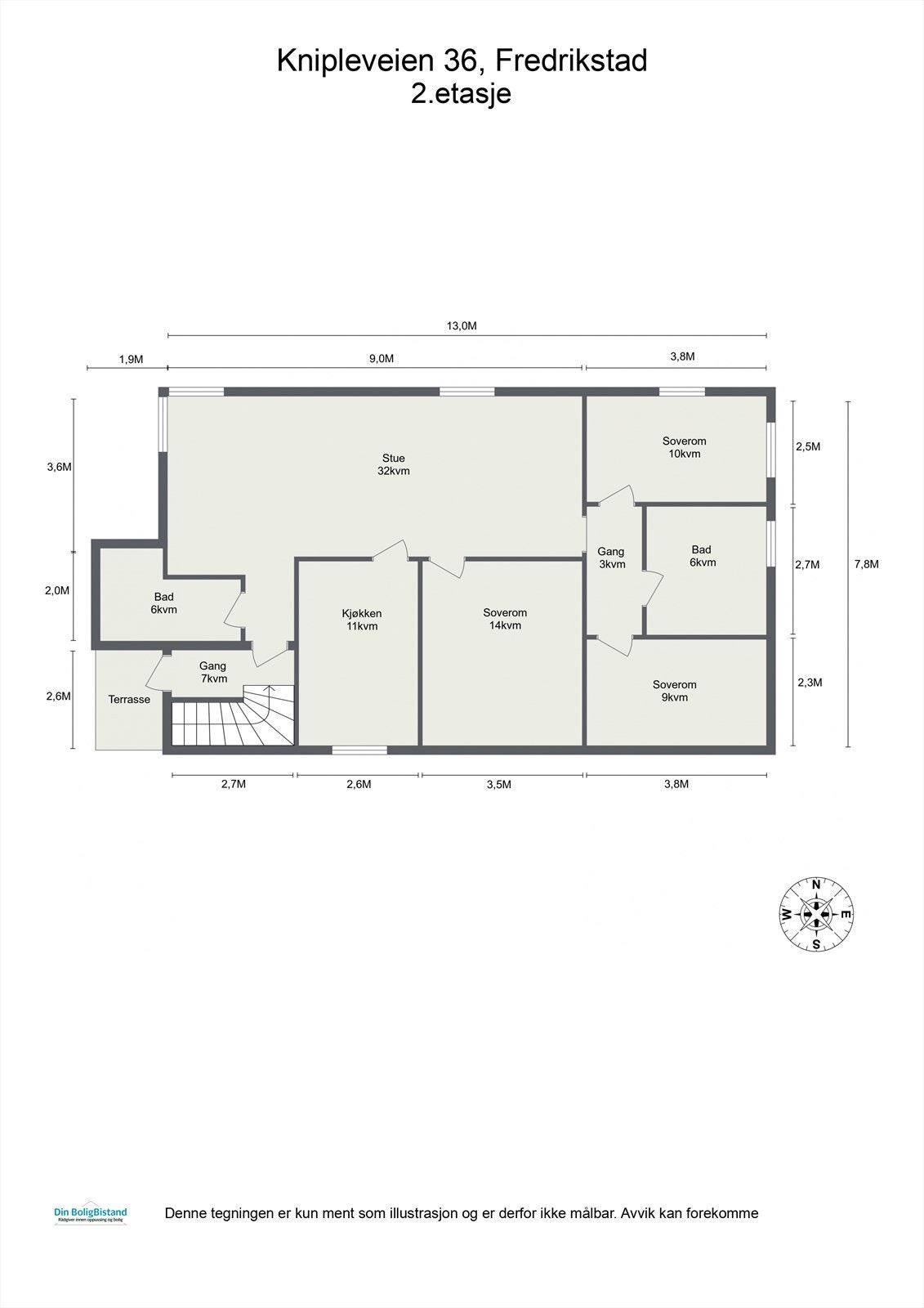 Plantegning, 2.etasje Galleribilde