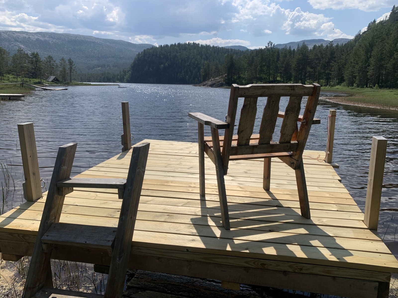 Brygge ved Drangsvann. Galleribilde
