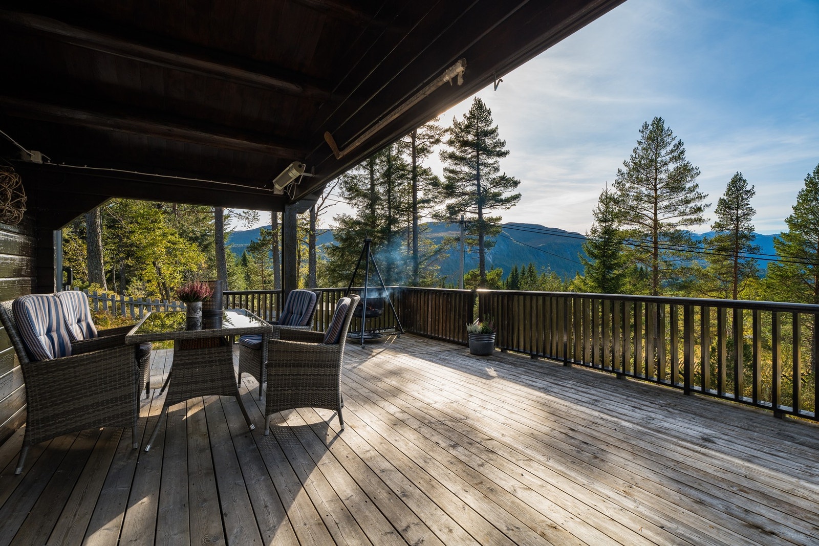 Terrassen har praktisk talt ikke innsyn. Galleribilde