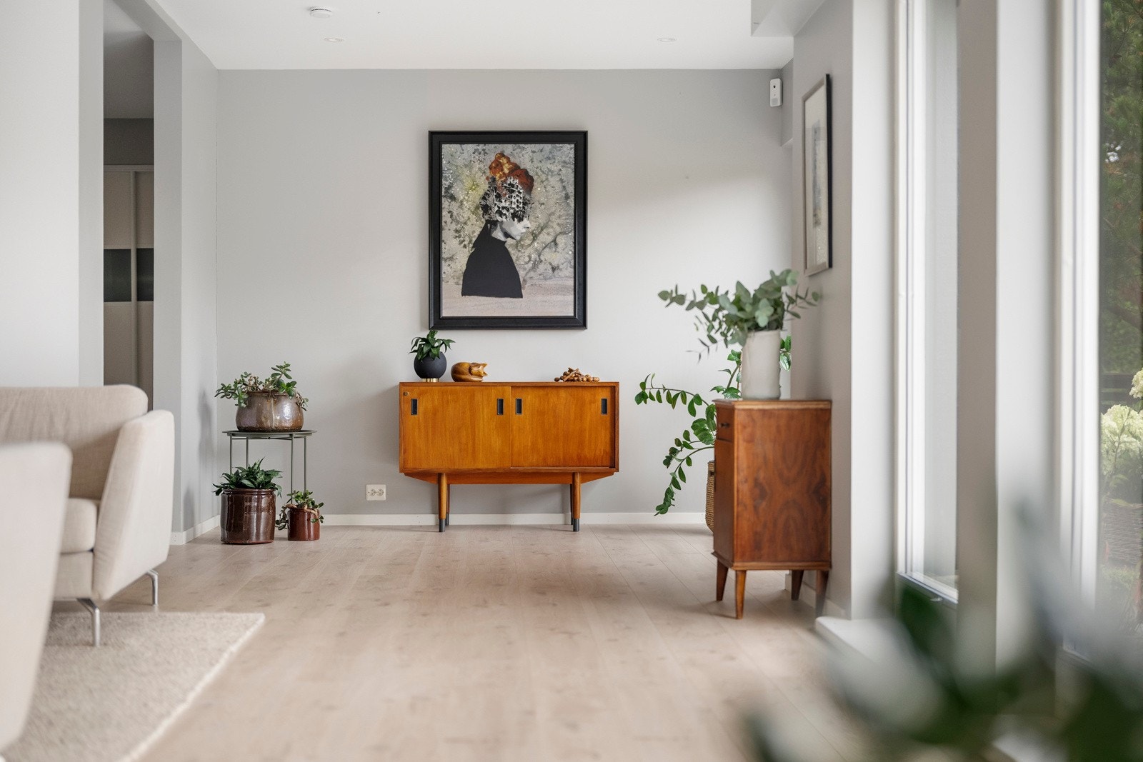 Stuen gir deg gode muligheter for en fleksibel innredning. Galleribilde