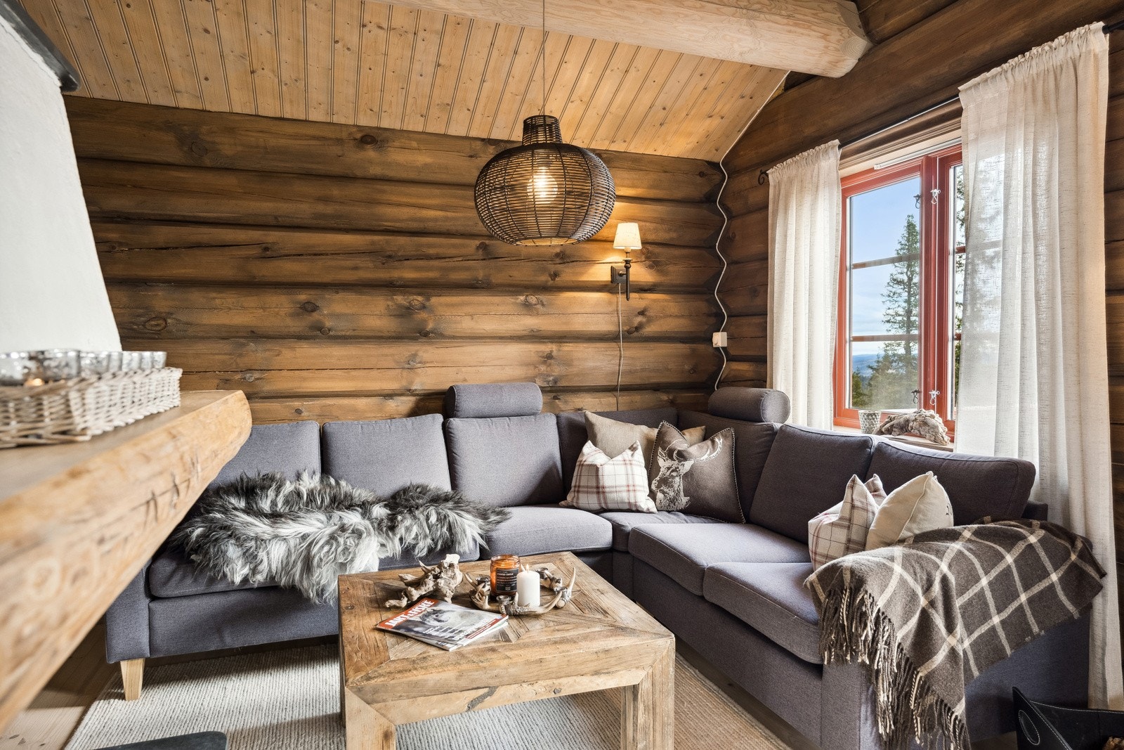 Stue med sofakrok Galleribilde