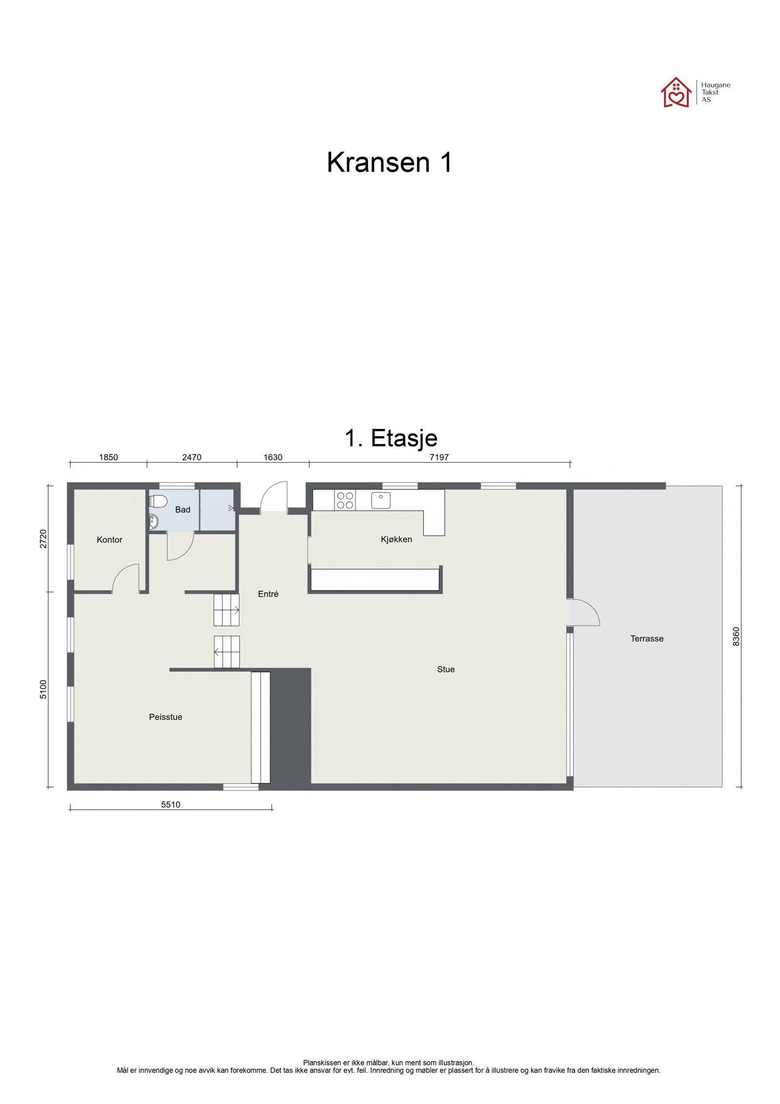 Plantegning 1.etasje Galleribilde