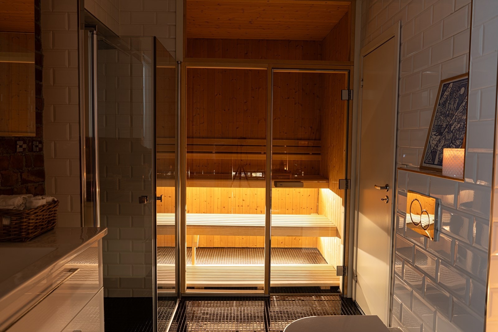 Stemning i badstuen. Galleribilde