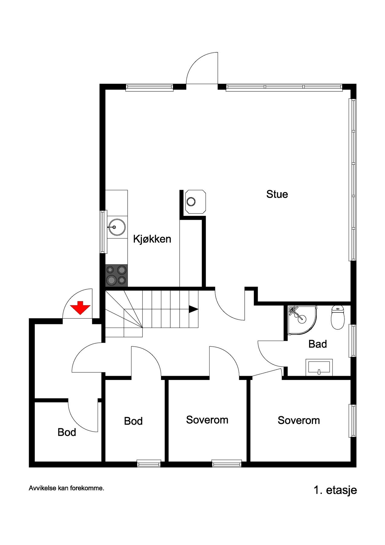 Plantegning Galleribilde