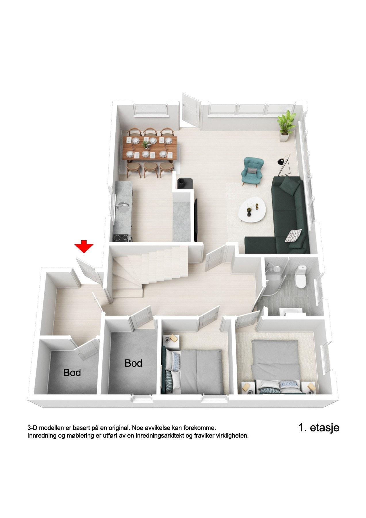 Plantegning Galleribilde