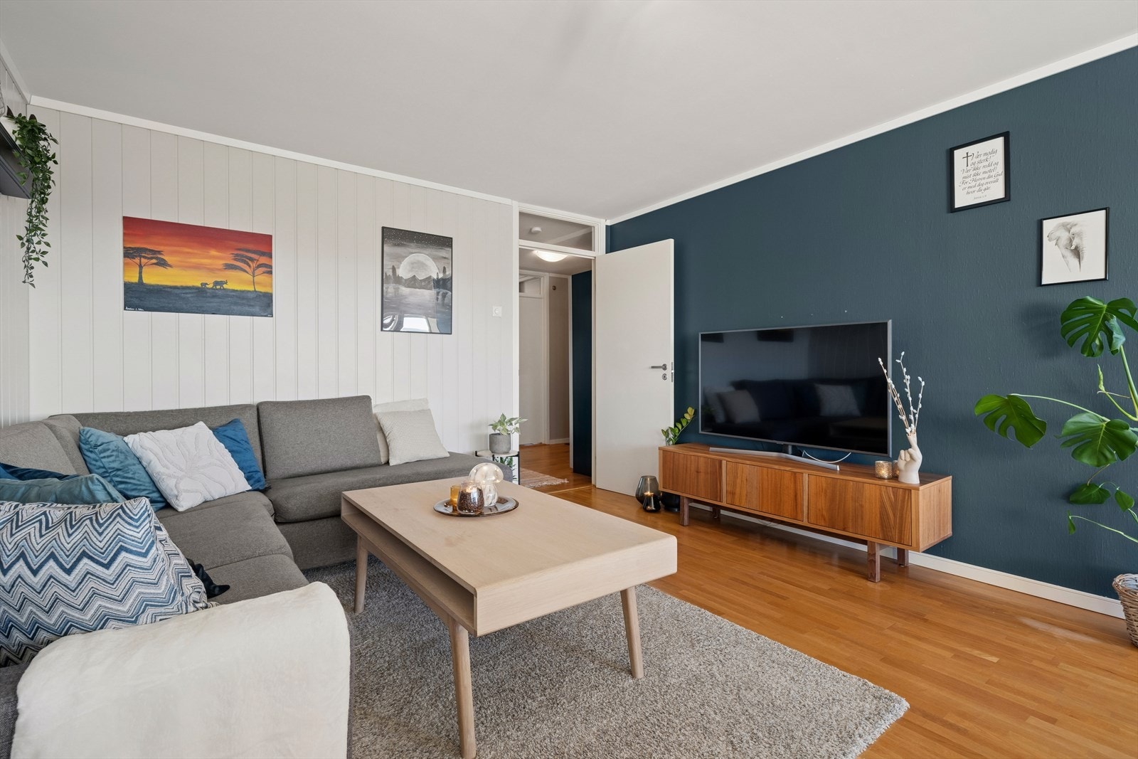 Her er det naturlig å plassere sofaen. Galleribilde