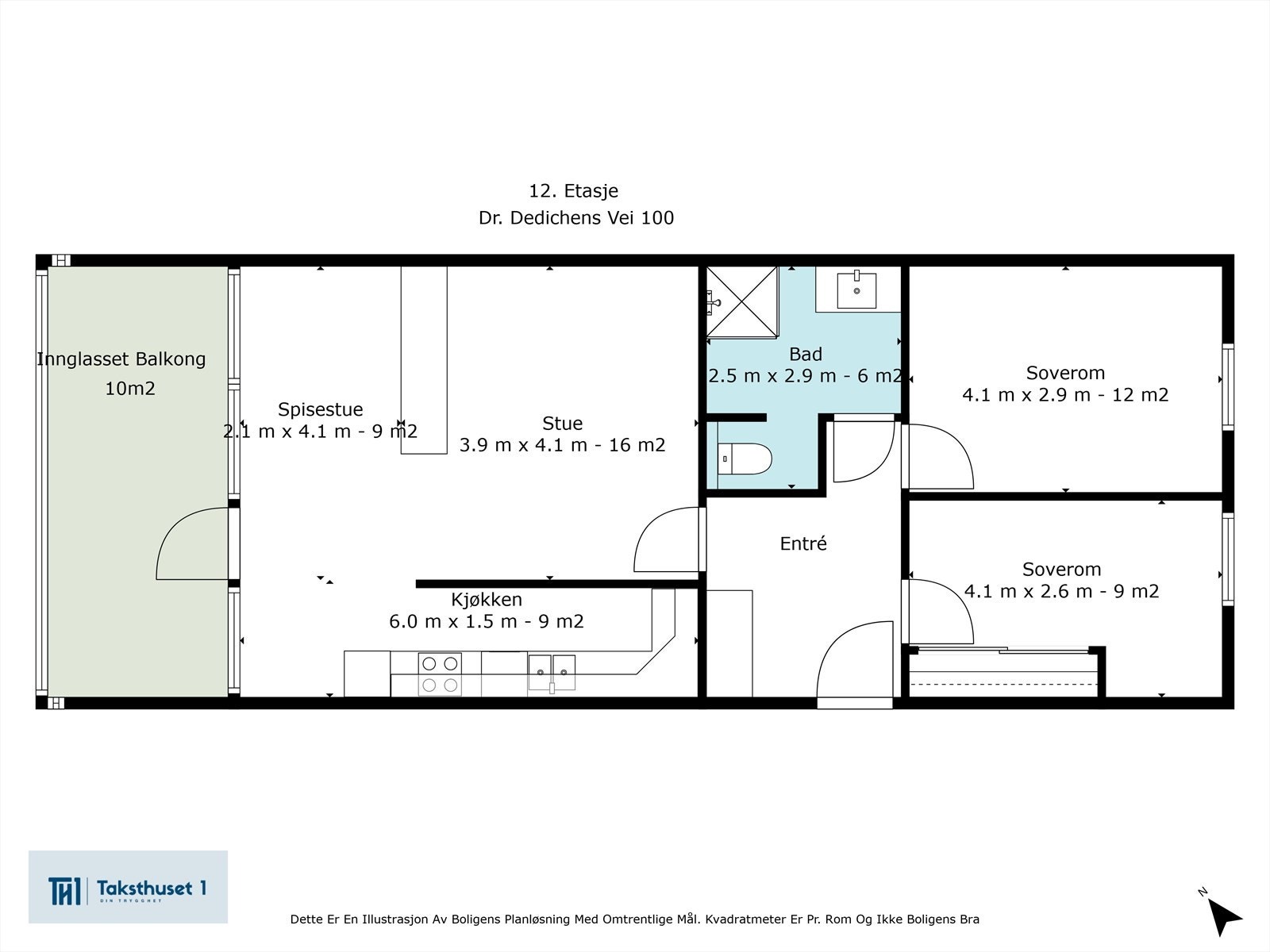 Plantegning | 12. etasje Galleribilde