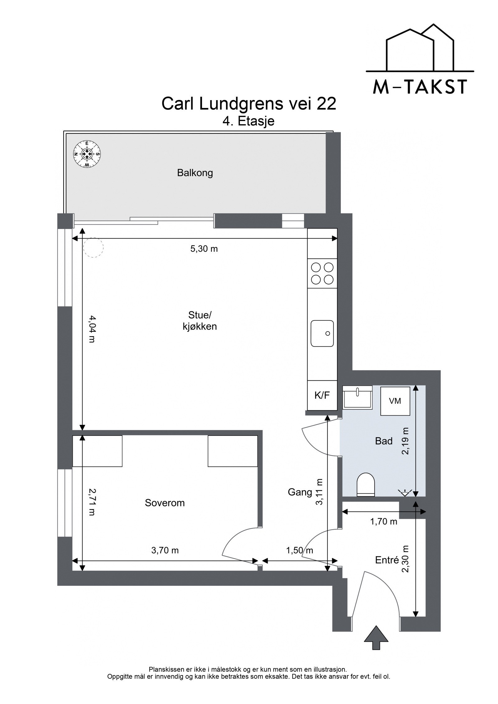 Carl Lundgrens vei 22 - 4. Etasje Galleribilde