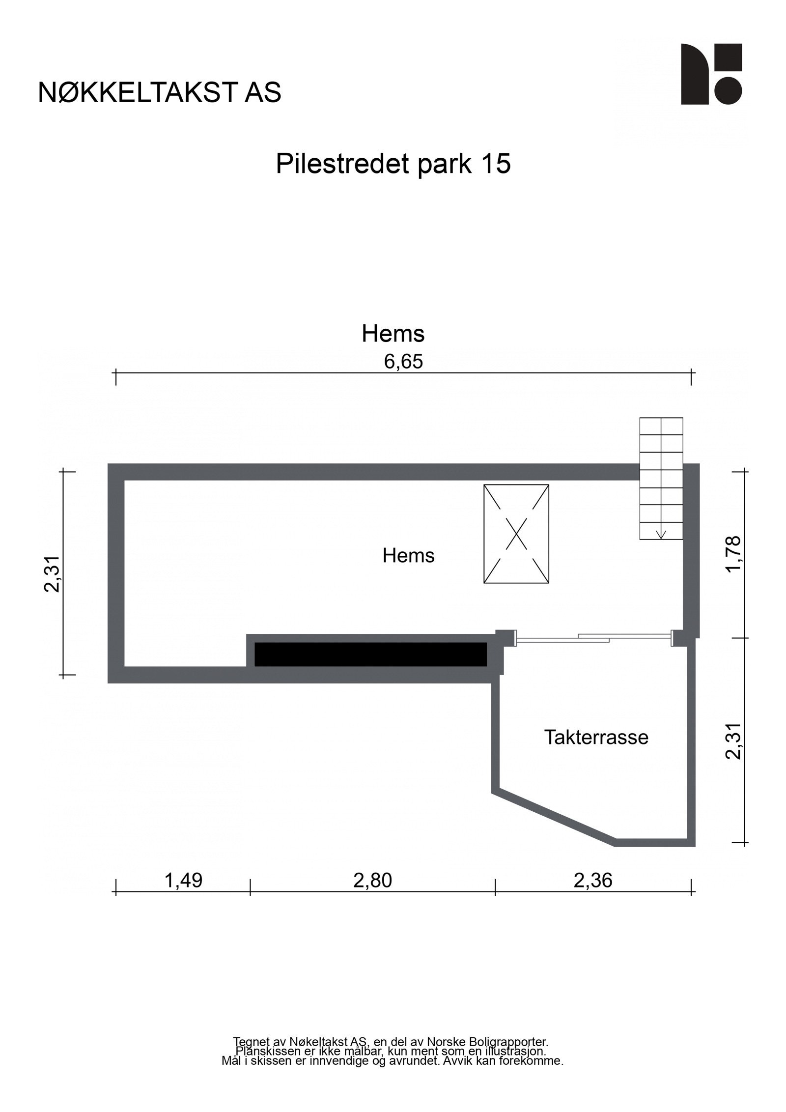 Plantegning hems Galleribilde