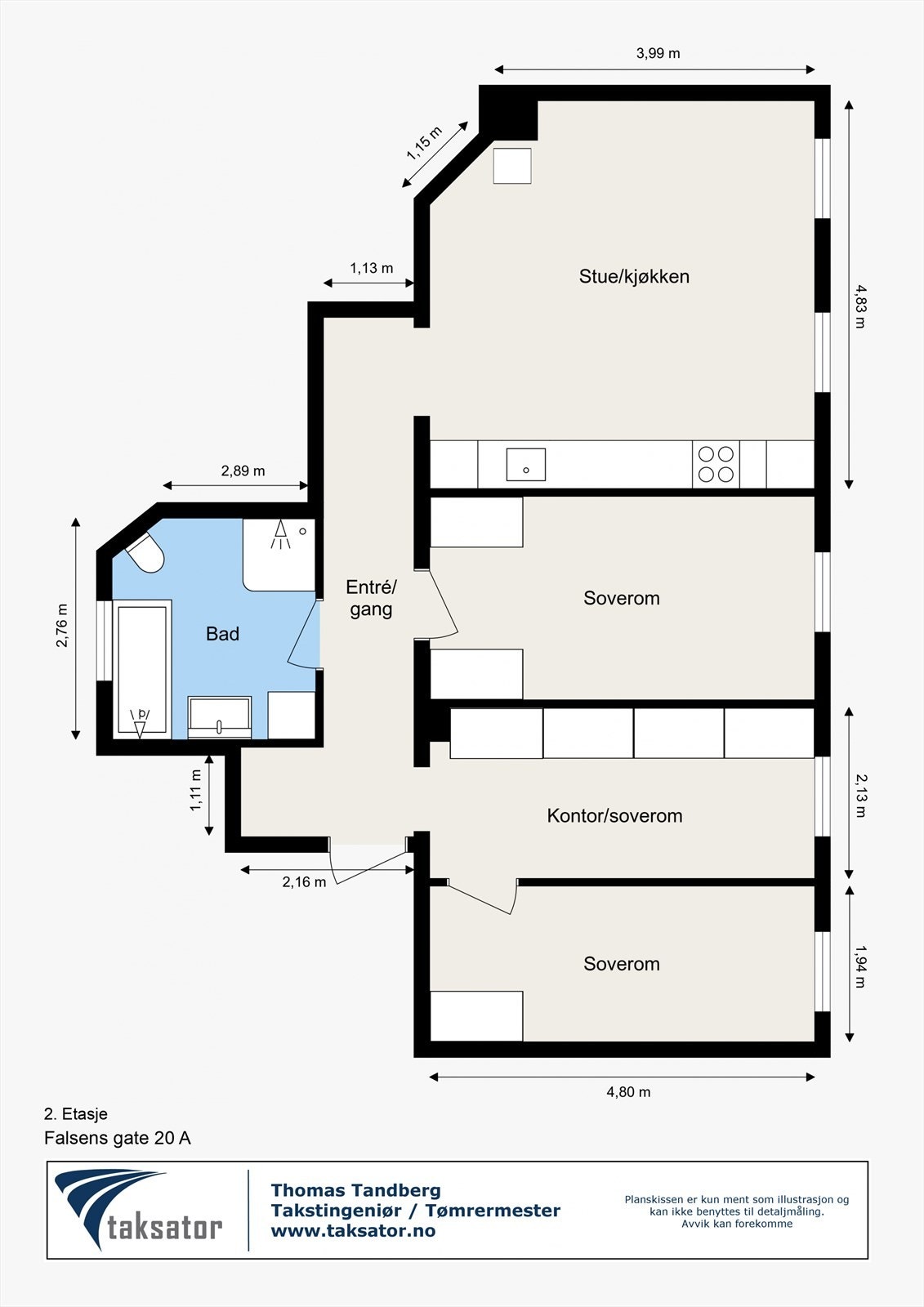 Plantegning - 2. Etasje Galleribilde