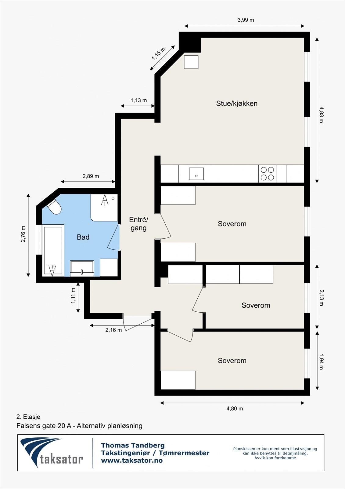 Alternativ planløsning Galleribilde