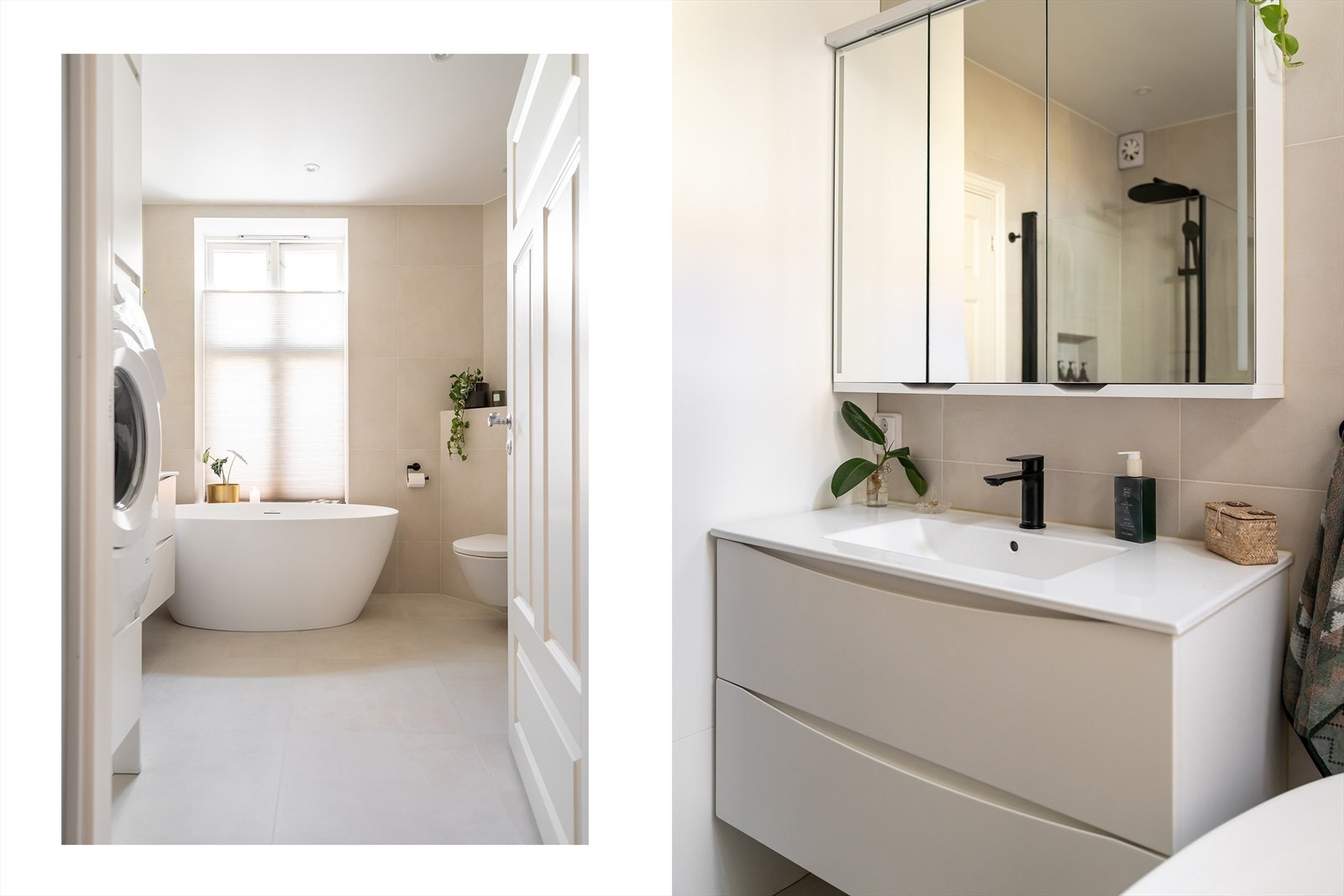 Badet ble bygget helt nytt i 2023 av fagfolk og har fått et eksklusivt uttrykk. Galleribilde