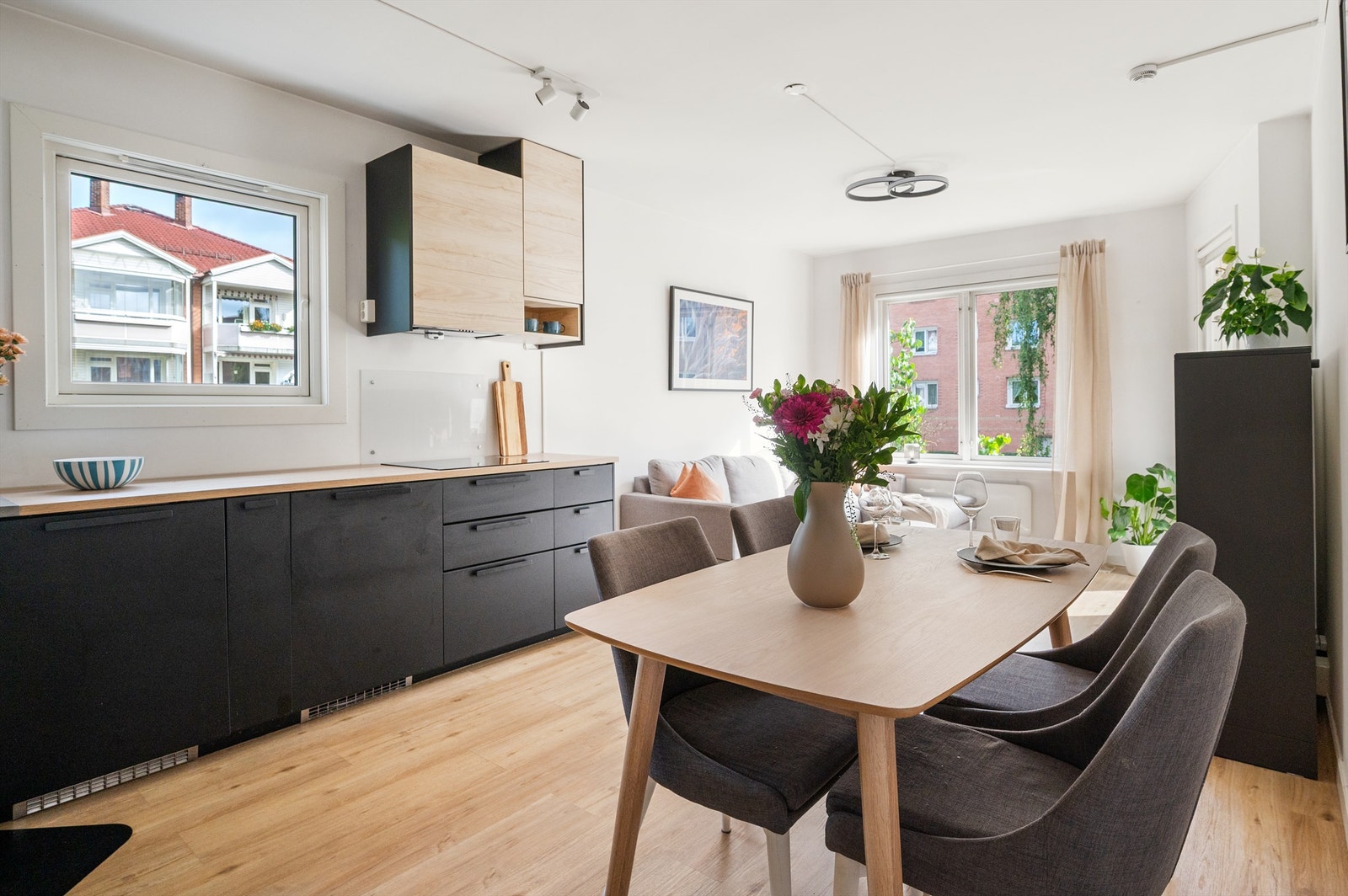 Med denne romløsningen er det enkelt å møblere i ønskede soner Galleribilde