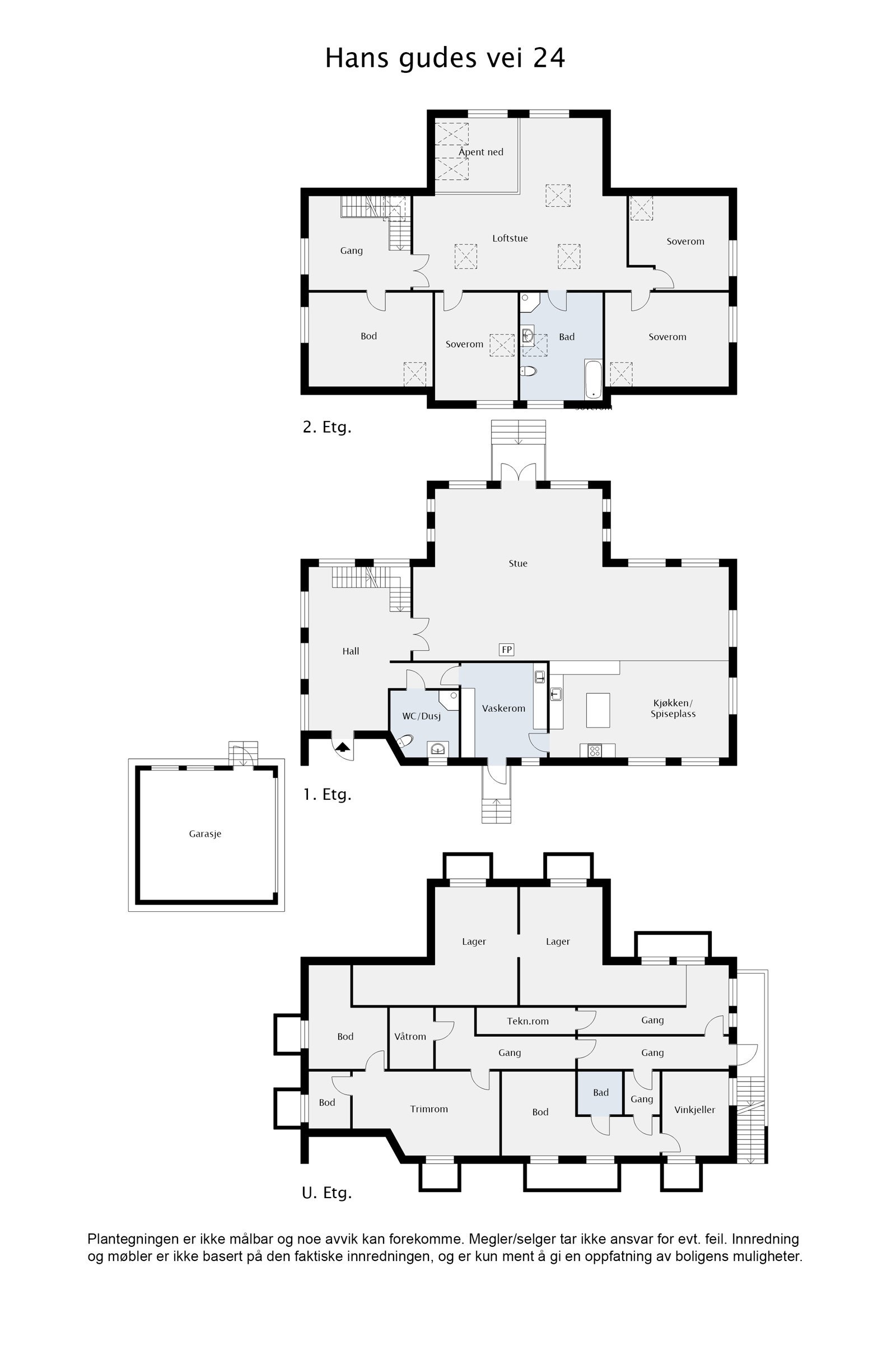 Samlet plantegning. Galleribilde