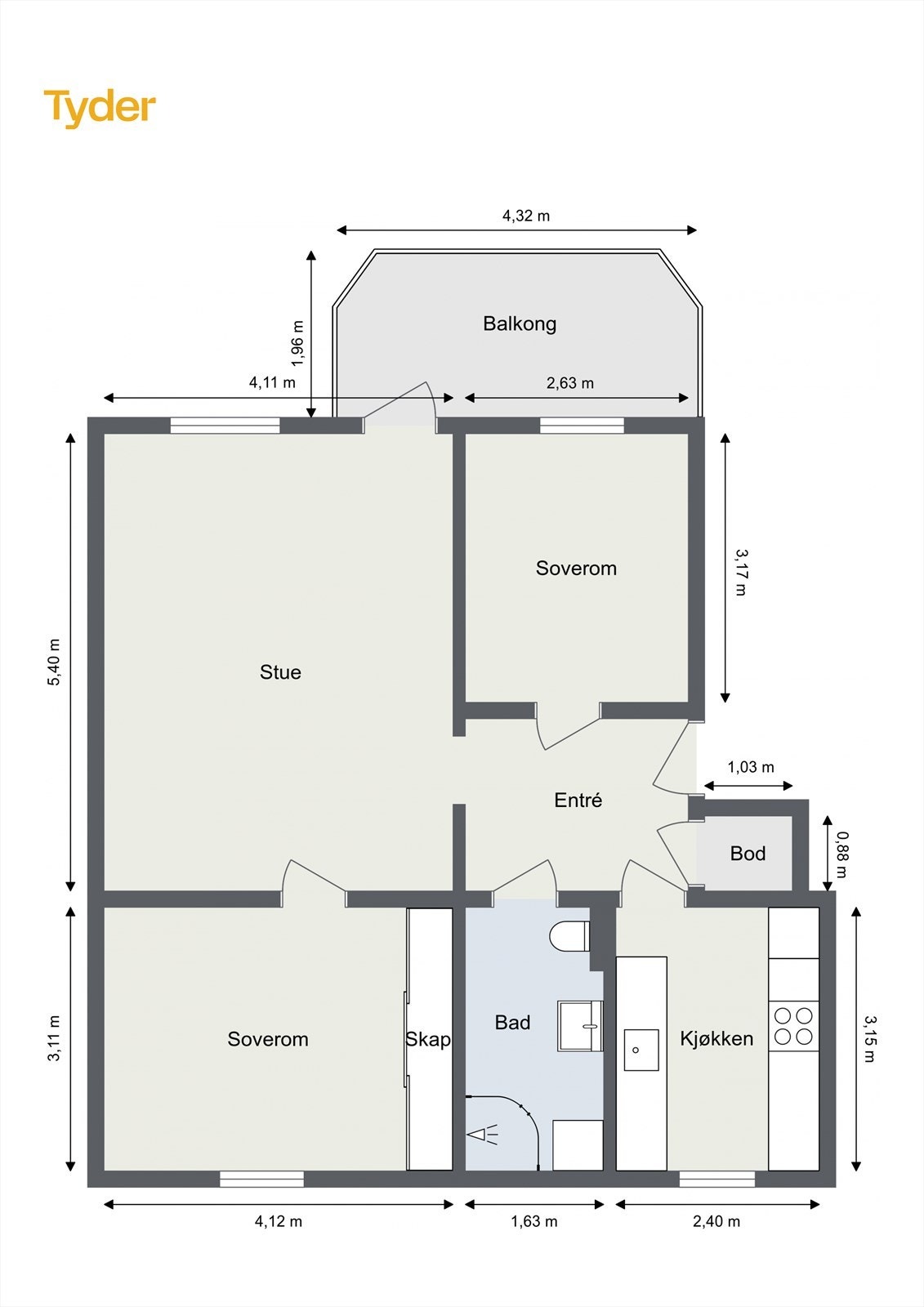 Plantegning Galleribilde