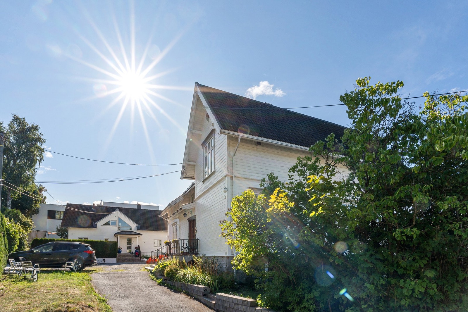 Gode solforhold på tomten. Galleribilde