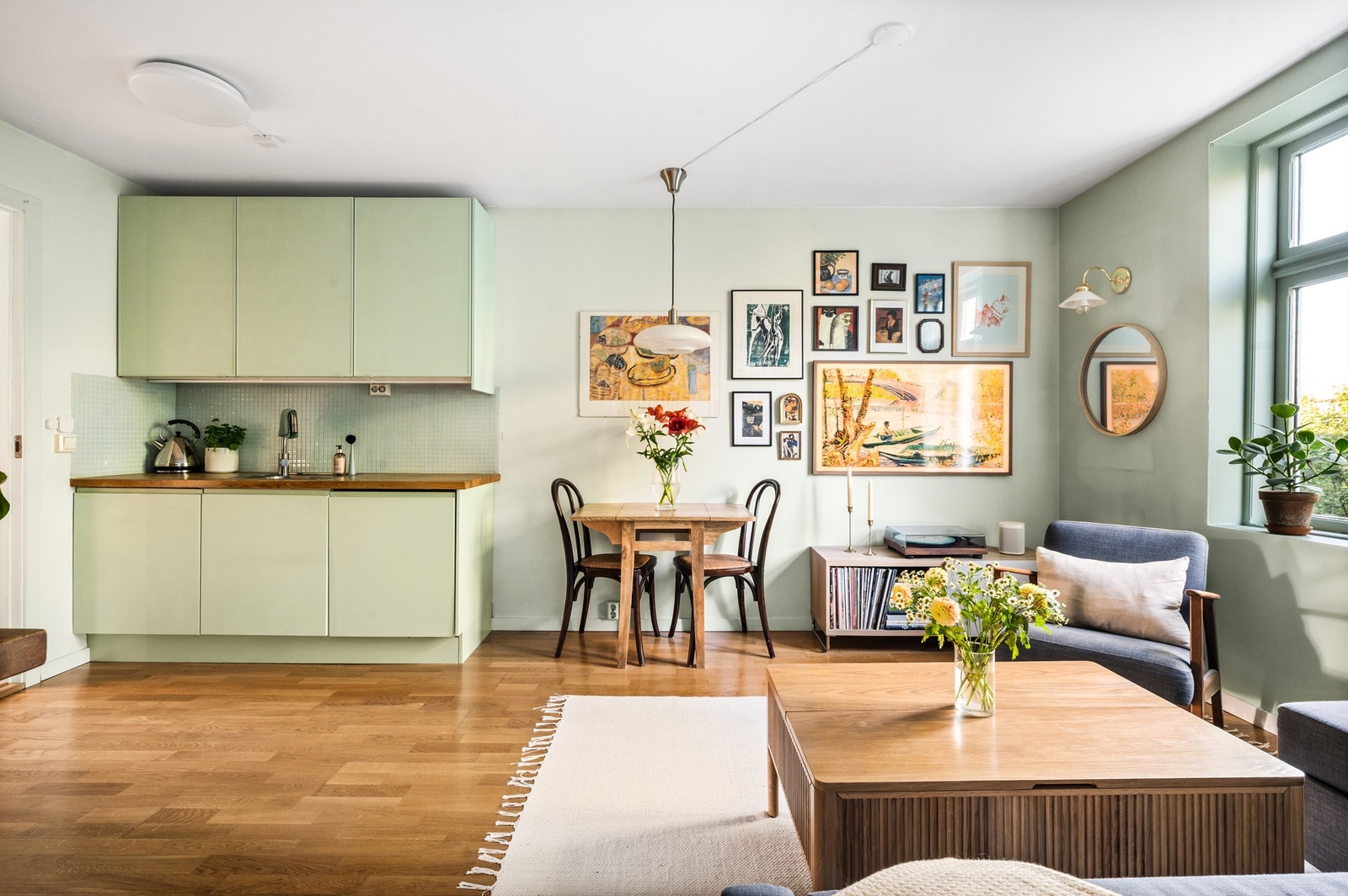 Her kan venner og familie inviteres på middager. Galleribilde