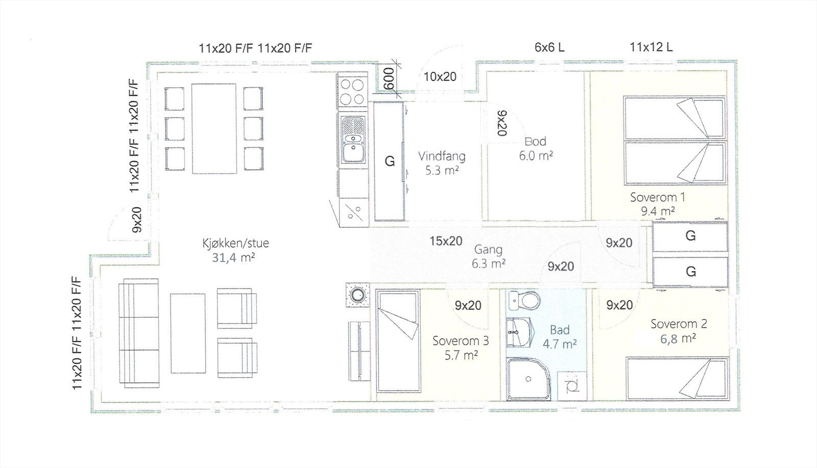 Plantegning Galleribilde
