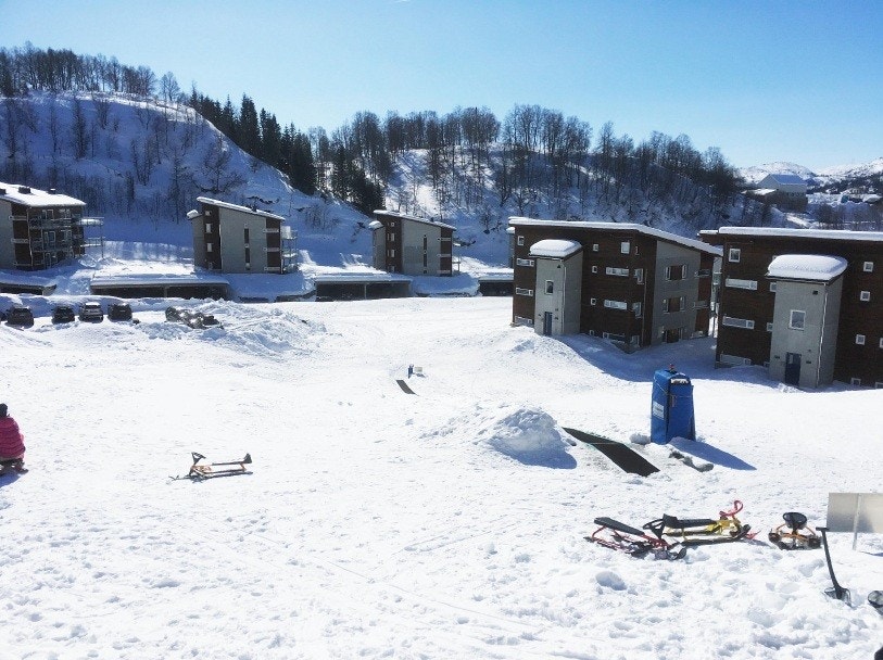 - Selgers private bilder av skitrekk utenfor hytta - Galleribilde