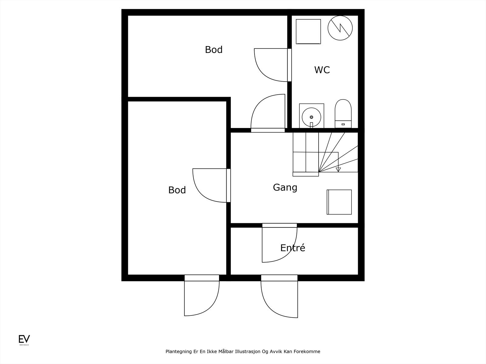 - Plantegning 1. etasje - Galleribilde