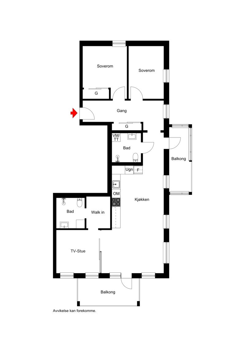 Plantegning Galleribilde